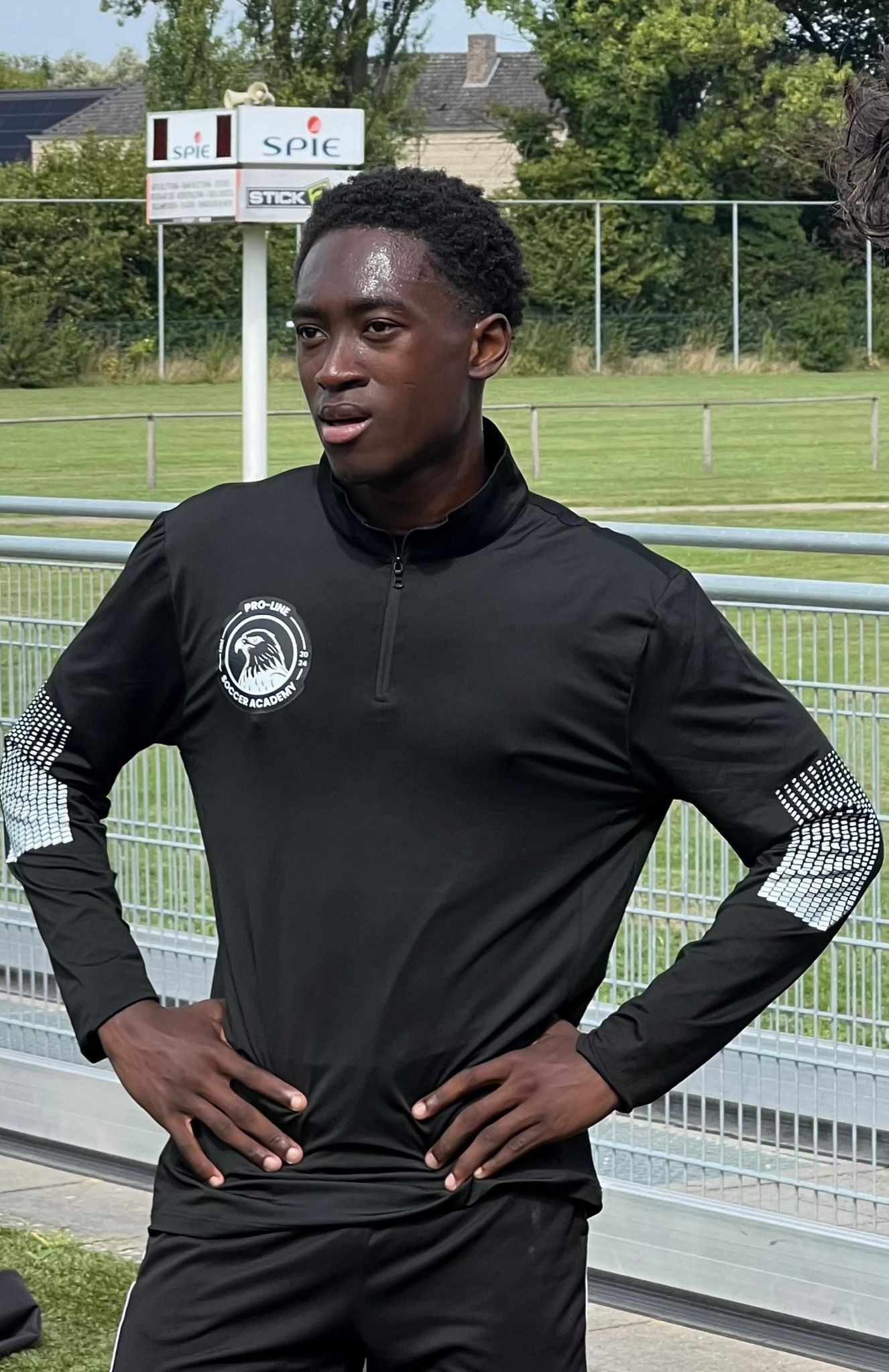 Player wearing the ESA long-sleeve uniform shirt